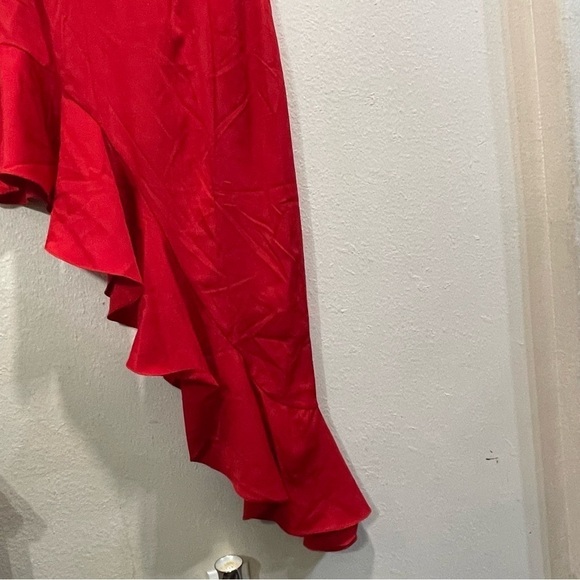 Do+Be Curve red woven asymmetrical dress 1X NWT - Picture 3 of 10